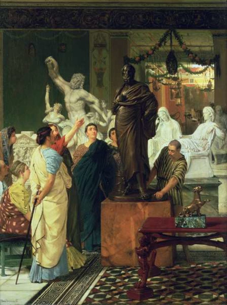 Detail of Dealer in Statues by Lawrence Alma-Tadema