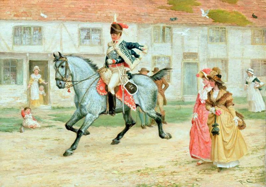 Detail of The Young Subaltern by Richard Cattermole