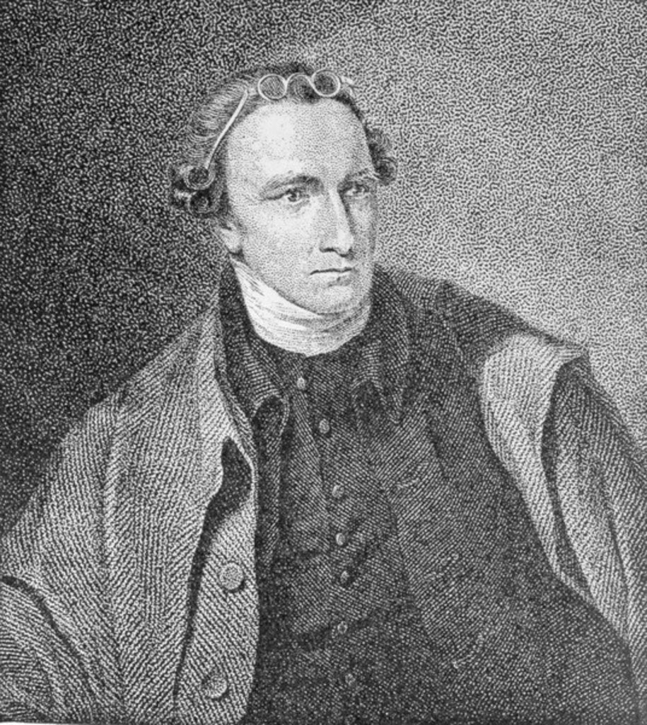 Portrait of Patrick Henry, engraved by William Satchwell Leney from a print in Analectic Magazine, December 1817 by Lawrence Sully