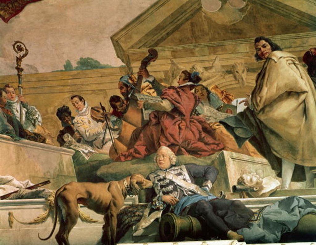 Detail of Europe by Giovanni Battista Tiepolo