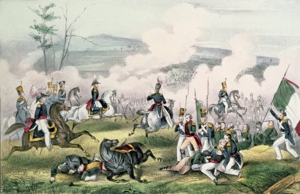 Detail of The Battle of Palo Alto, California, 8th May 1846 by American School