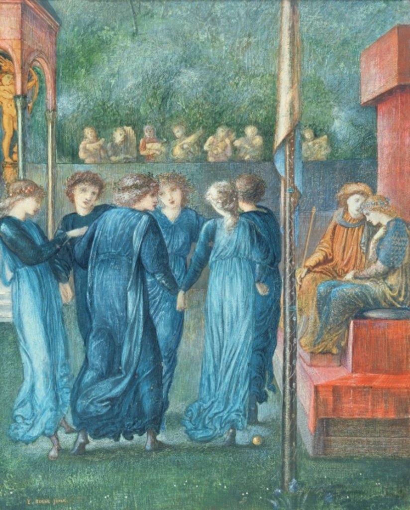 Detail of King Rene's Wedding, 1870 by Edward Coley Burne-Jones