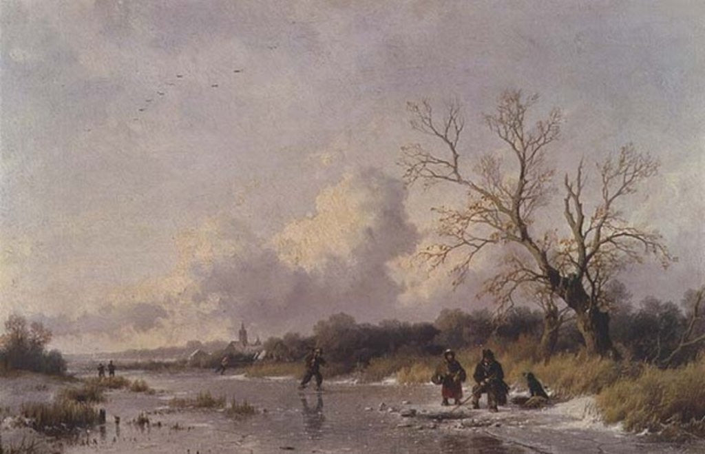 Detail of Winter in Holland by Remigius van Haanen