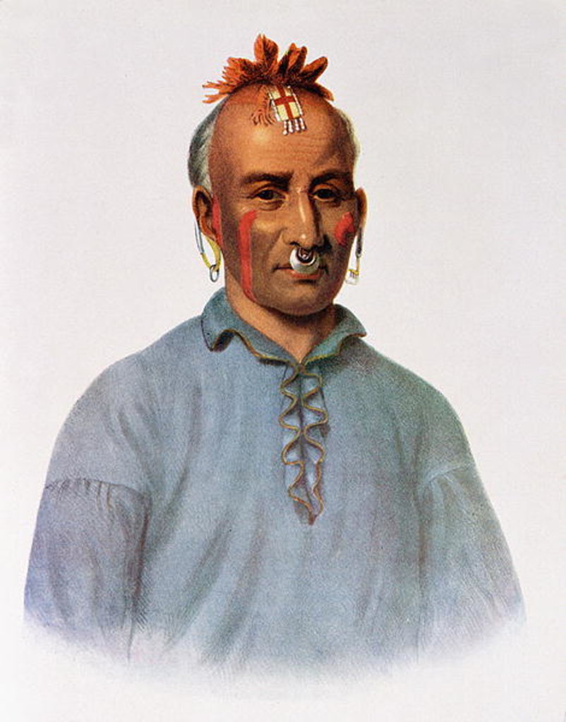 Kish-Kal-Wa, a Shawnee Chief by American School