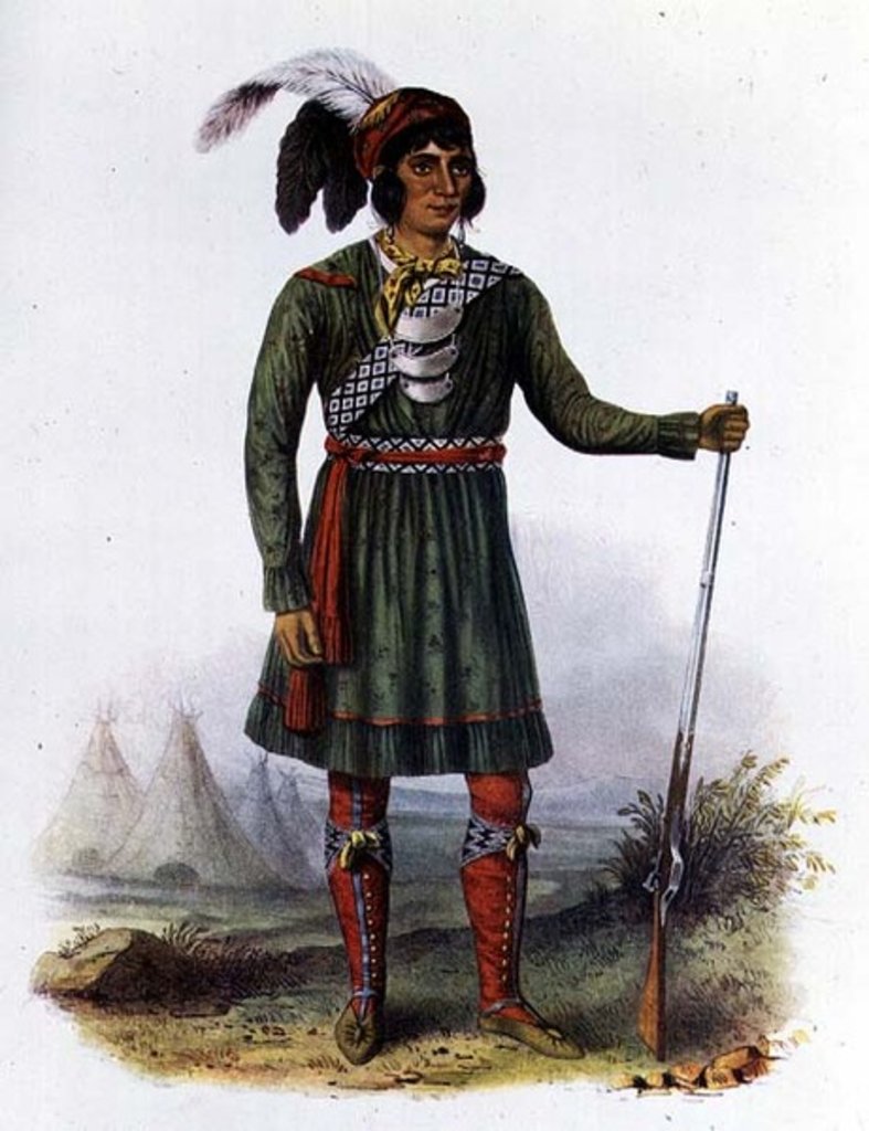 Detail of Osceola or 'Rising Sun', a Seminole Leader, 1838 by George Catlin