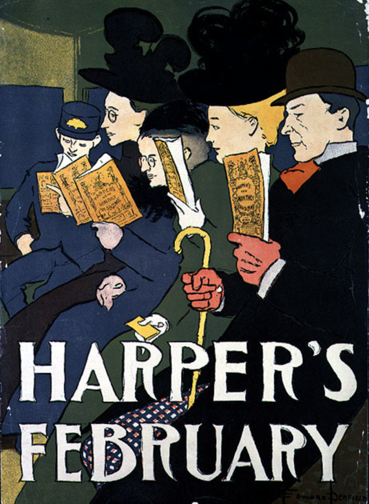 Detail of Harper's February, 1897 by Edward Penfield
