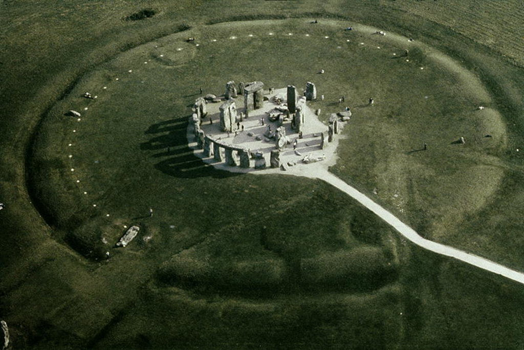 Detail of Stonehenge from the air by Anonymous