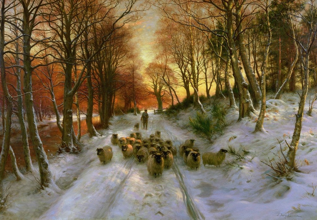 Detail of Glowed with Tints of Evening Hours by Joseph Farquharson