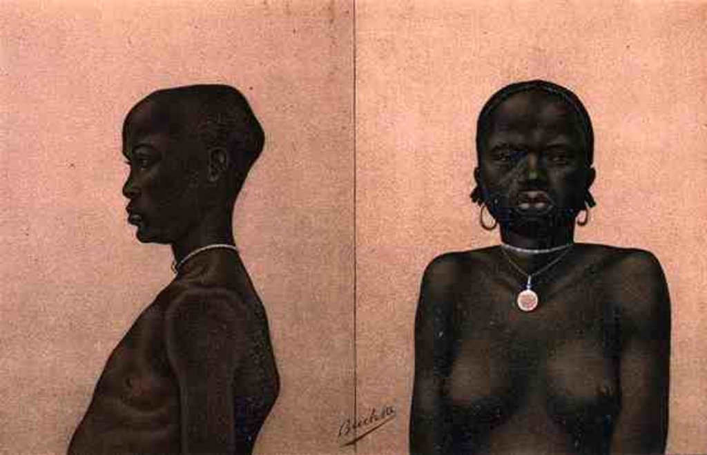 Detail of Waganda boy and Dinka girl by Richard Buchta