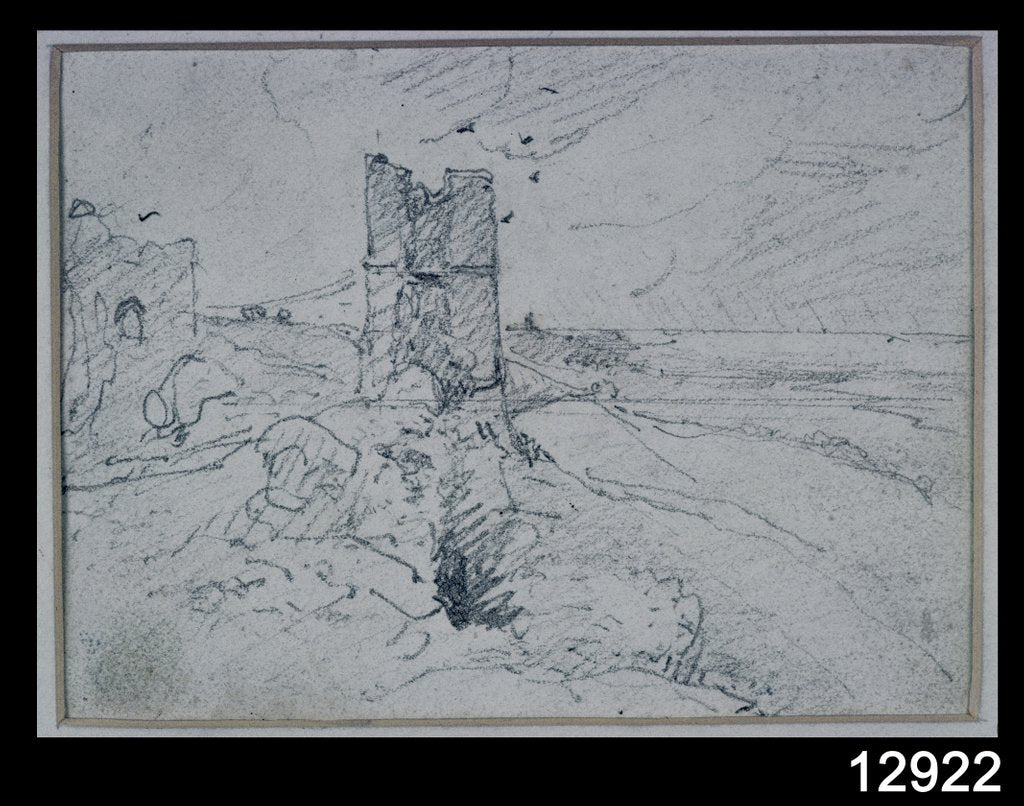 Detail of Cottages on a High Bank, 1834 by John Constable