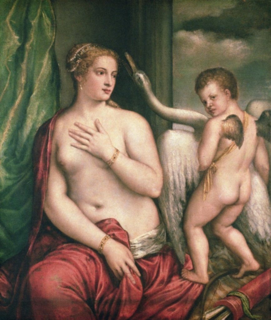 Detail of Leda and the Swan by Titian