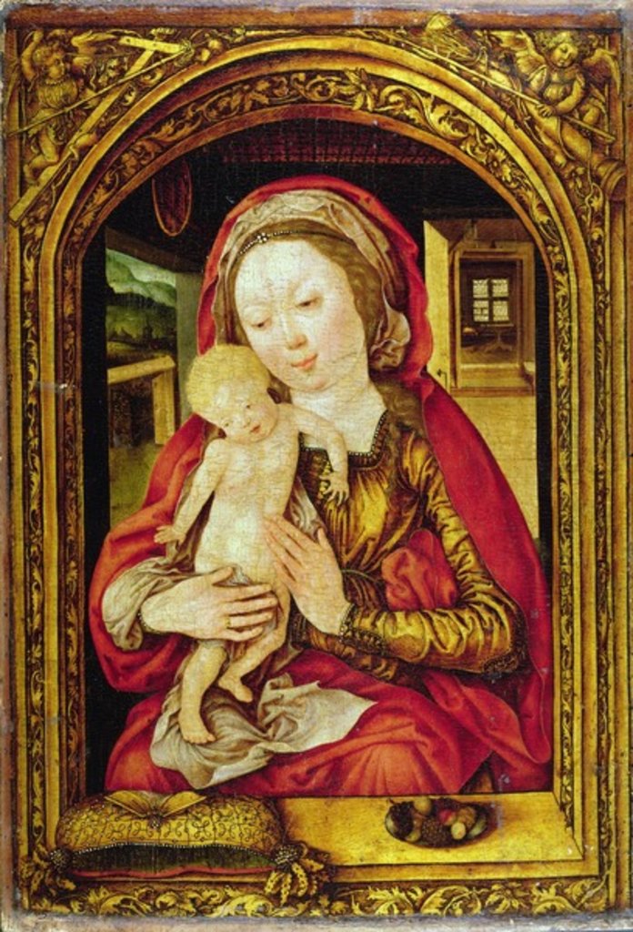 Detail of The Madonna and Child by Master of the Mainz Epiphany