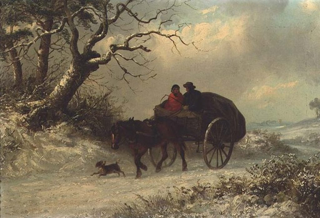 Detail of Going to Market in Winter by Thomas Smythe