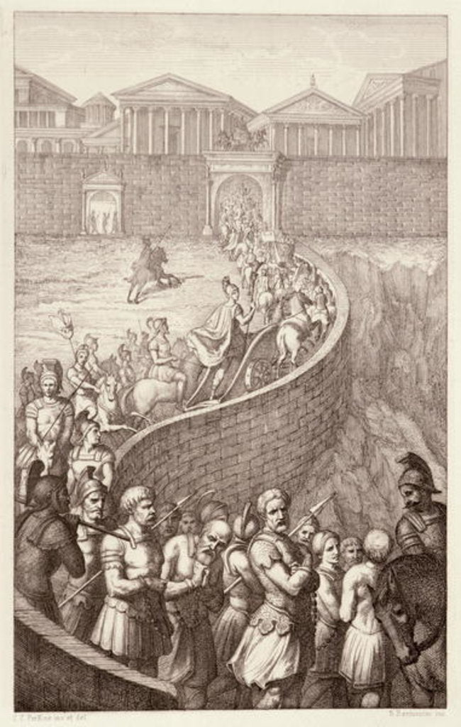 Detail of The Triumph of Quintus Fabius by C.C (after) Perkins