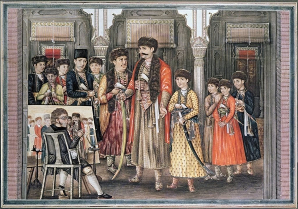 Detail of Shuja ud-daula, Nawab of Oudh and his Ten Sons by Tilly Kettle