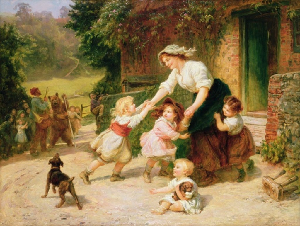 Detail of The Dancing Bear by Frederick Morgan