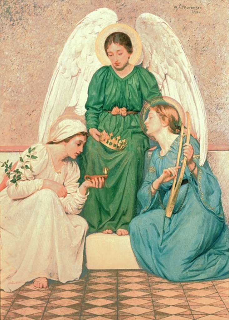 Detail of Faith, Hope and Love, 1894 by Mary Lizzy Macomber