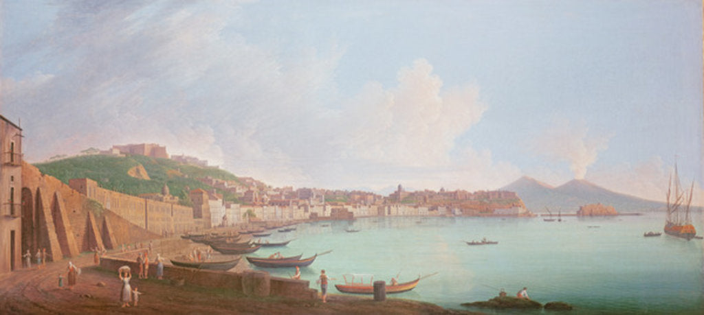 Detail of Bay of Naples by Pietro Fabris