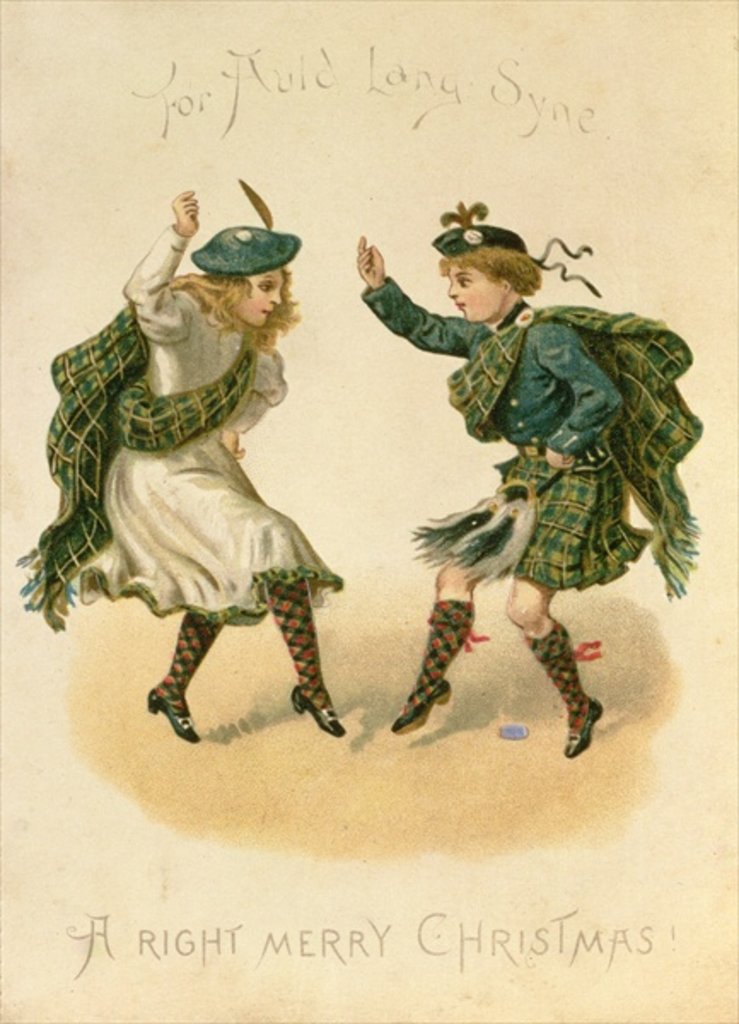 Detail of For Auld Lang Syne - A Right Merry Christmas by English School