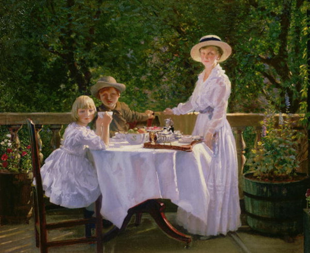Detail of Summer Afternoon Tea by Thomas Barrett