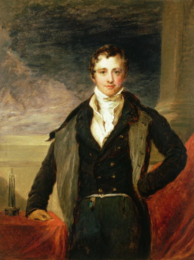 Detail of Portrait of Sir Humphry Davy by John Linnell