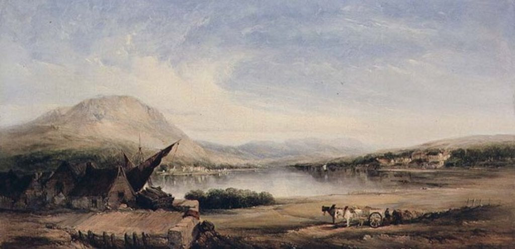 Detail of Lakeside View, 19th century by Alfred Vickers