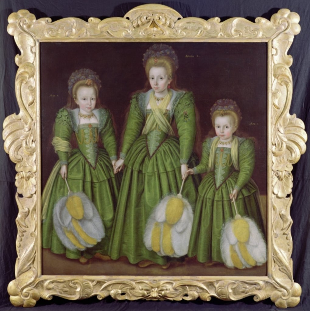 Detail of The Egerton Sisters, c.1601 by English School