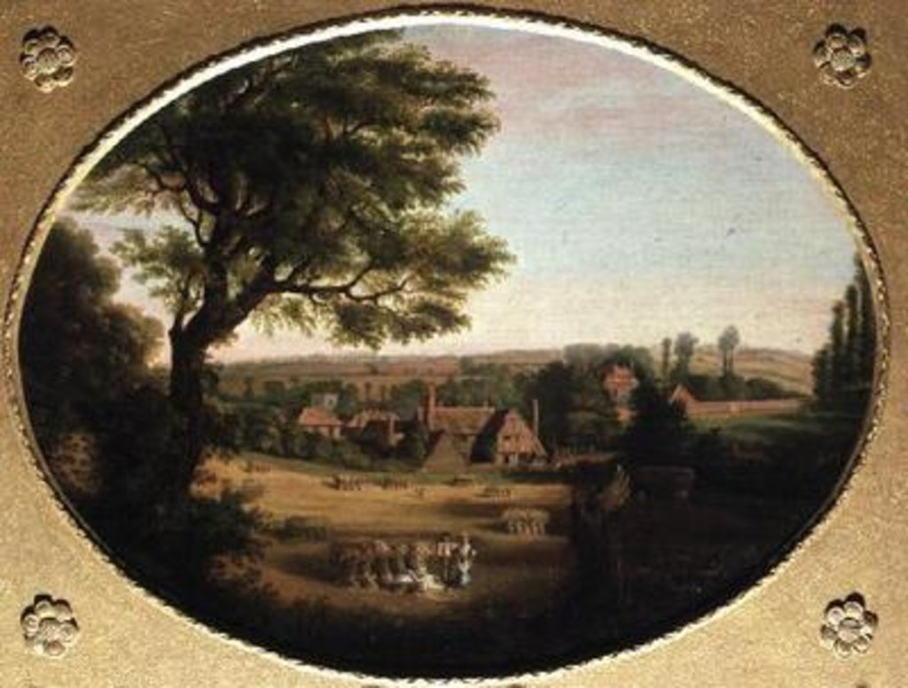 Detail of Milton's Cottage by English School
