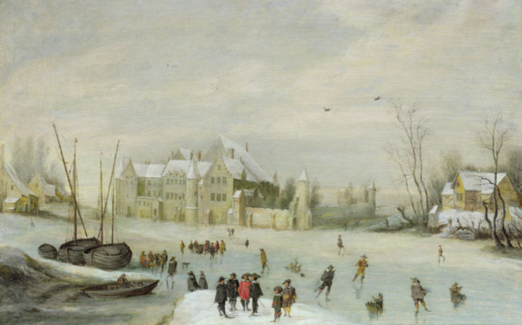 Detail of Winter Landscape by Barent Avercamp