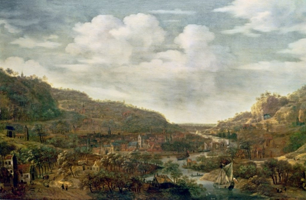 Detail of Rhineland View, 17th century by Herman the Younger Saftleven