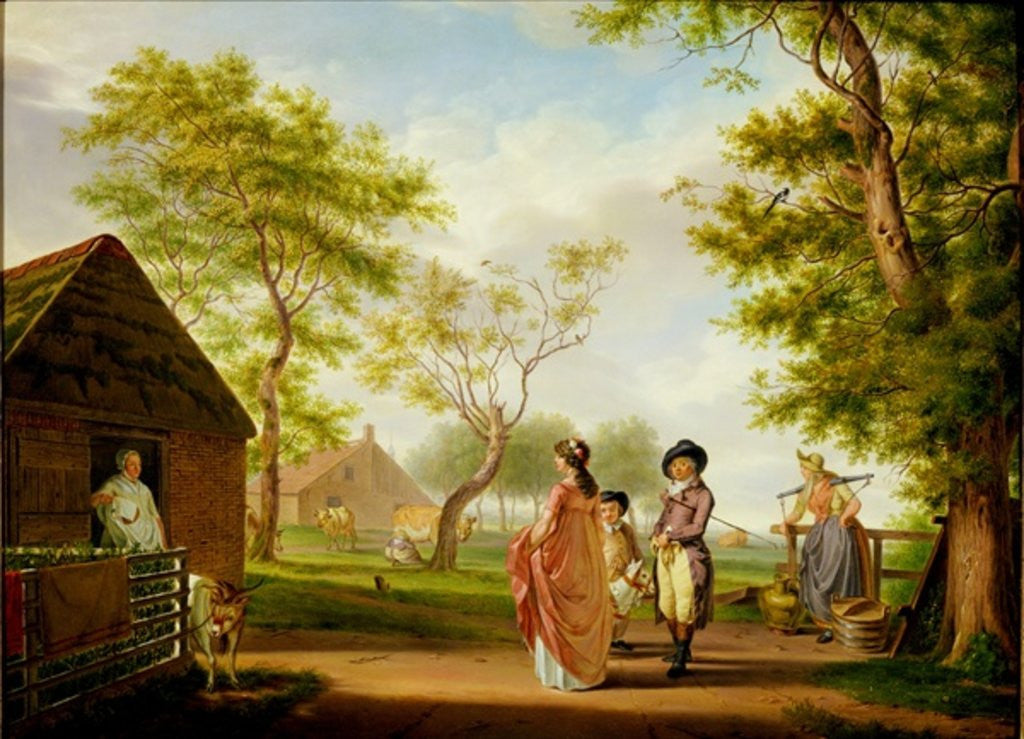 Detail of Visit to the Country Dairy by Johan Prey
