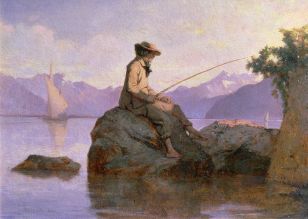 Detail of Fishing by F.L.D. Bocion