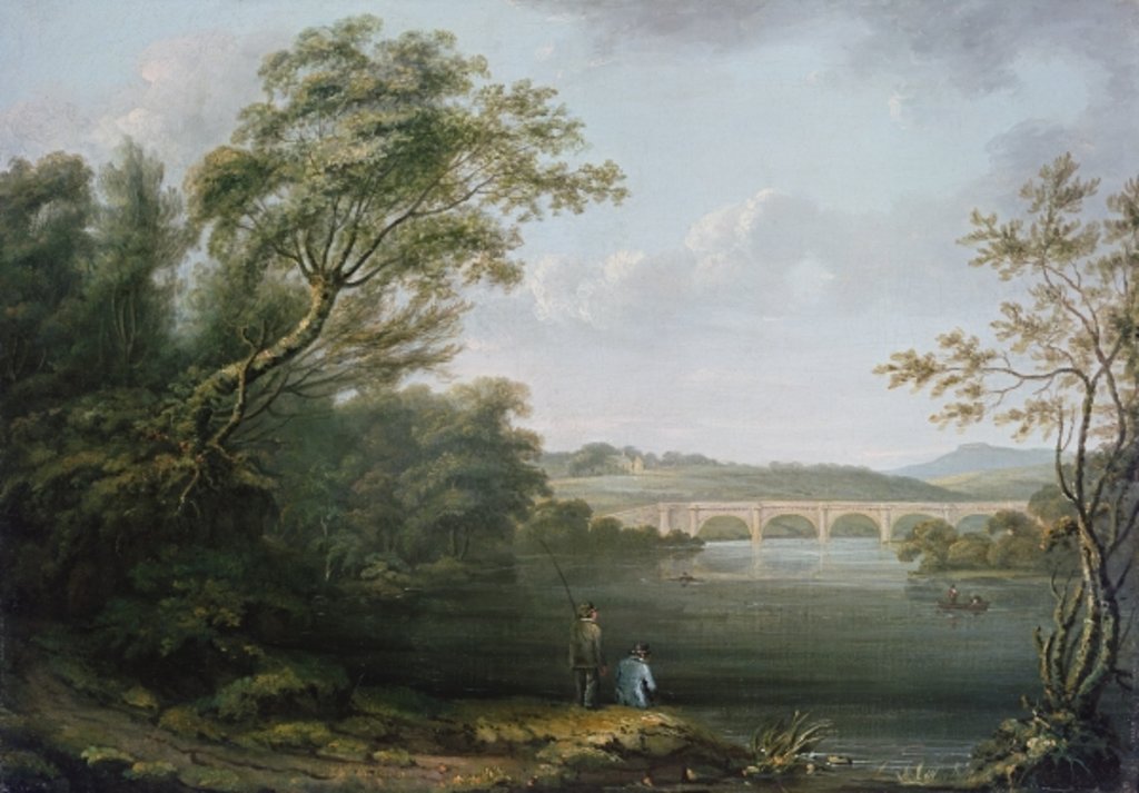 Detail of English Landscape with Fishermen by Anonymous Anonymous