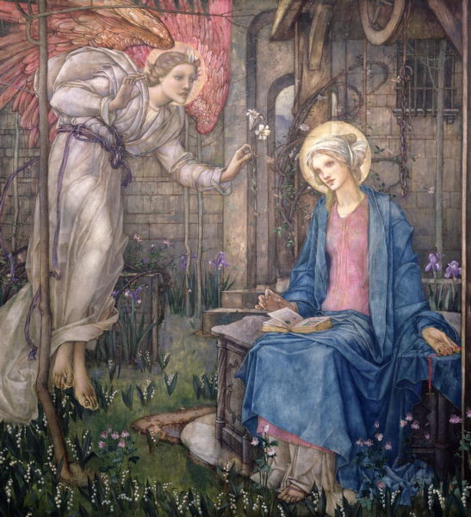 Detail of The Annunciation by Edward Reginald Frampton