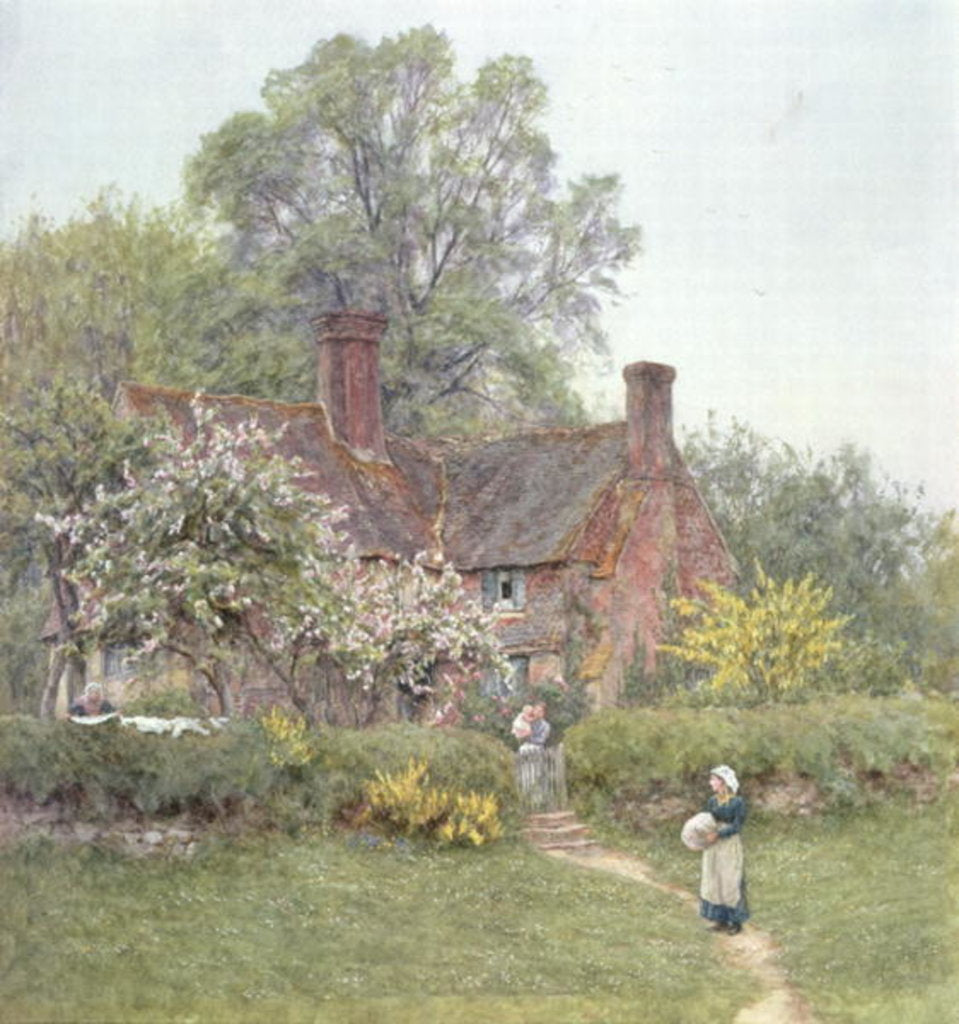 Detail of Cottage at Chiddingfold by Helen Allingham