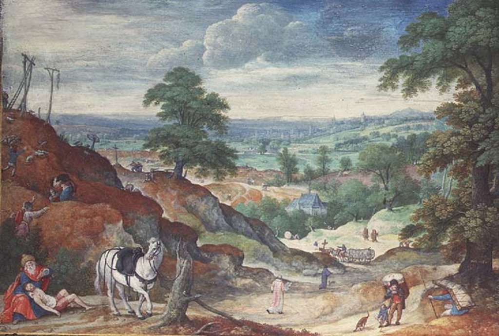 Detail of The Good Samaritan by Hans Bol