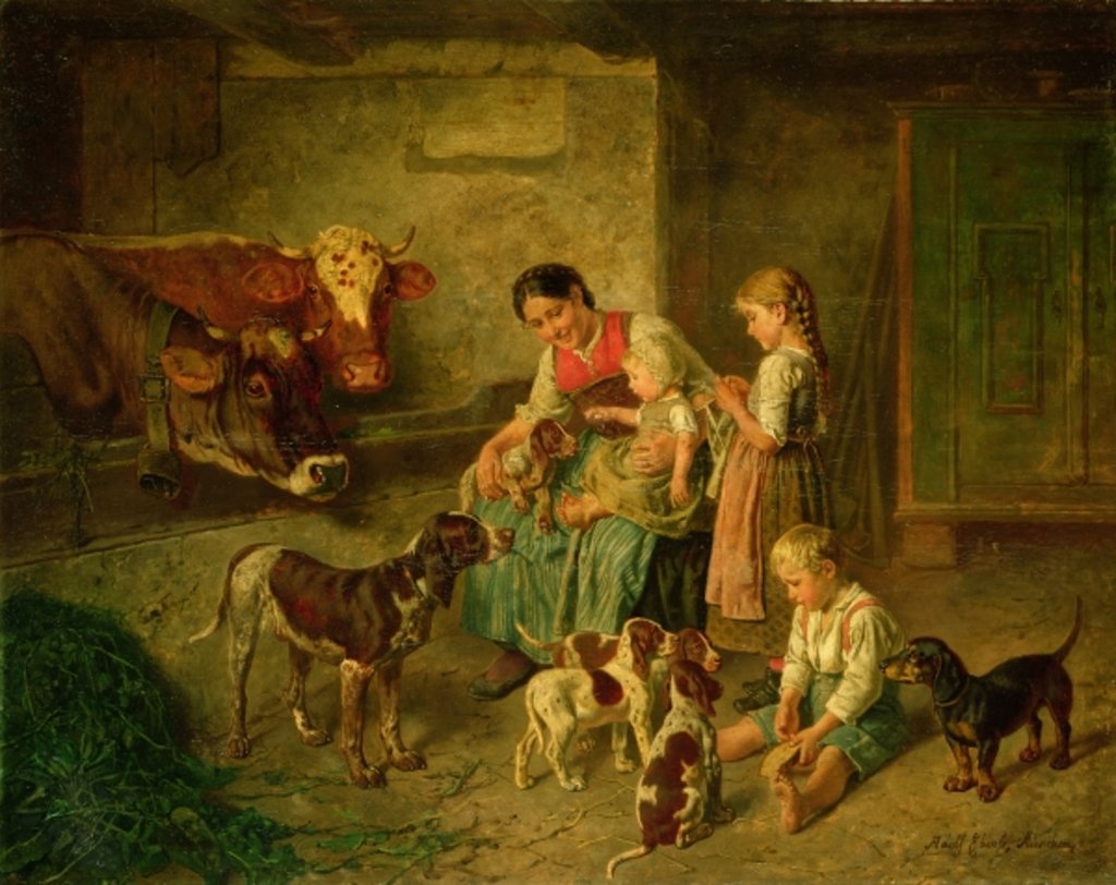 Detail of Contentment by Adolf Eberle