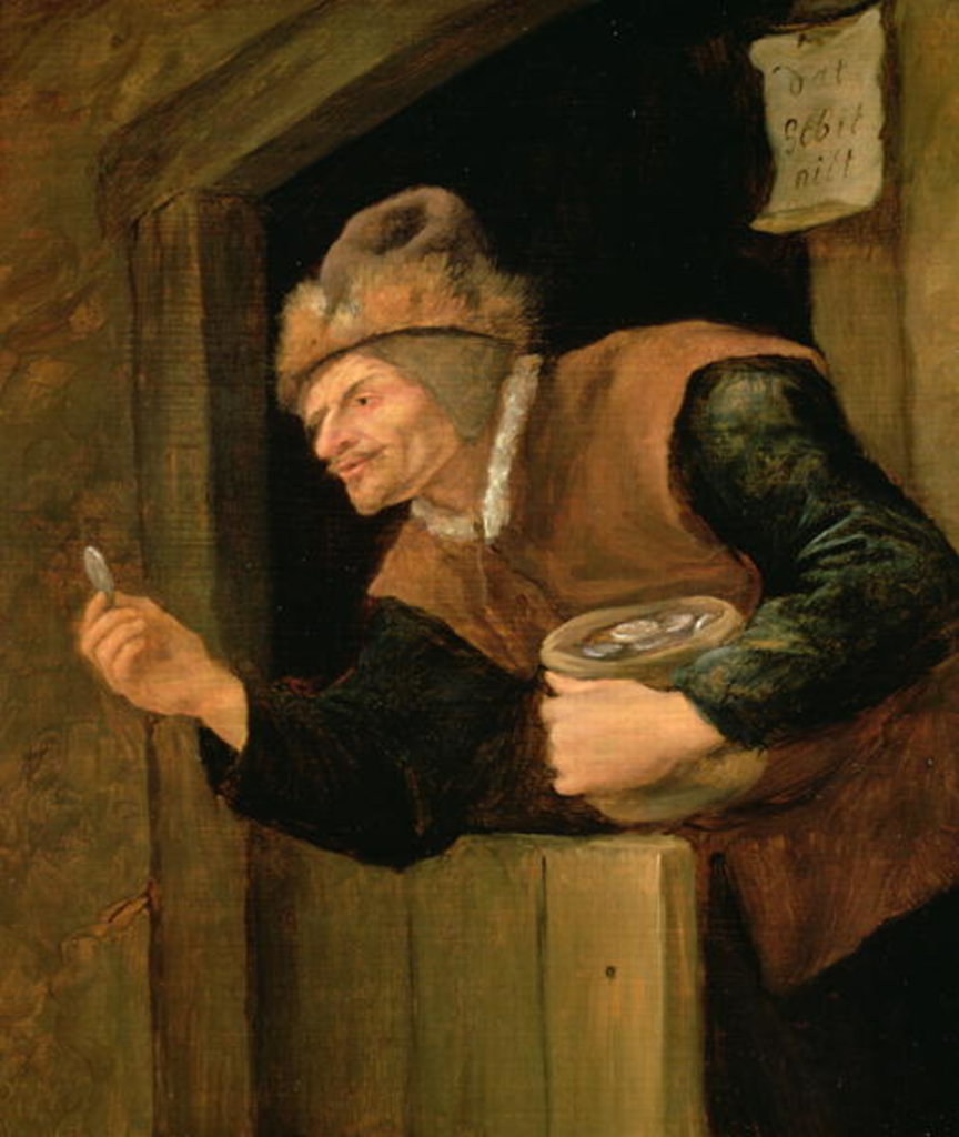 Detail of The Miser by Jan Havicksz. Steen