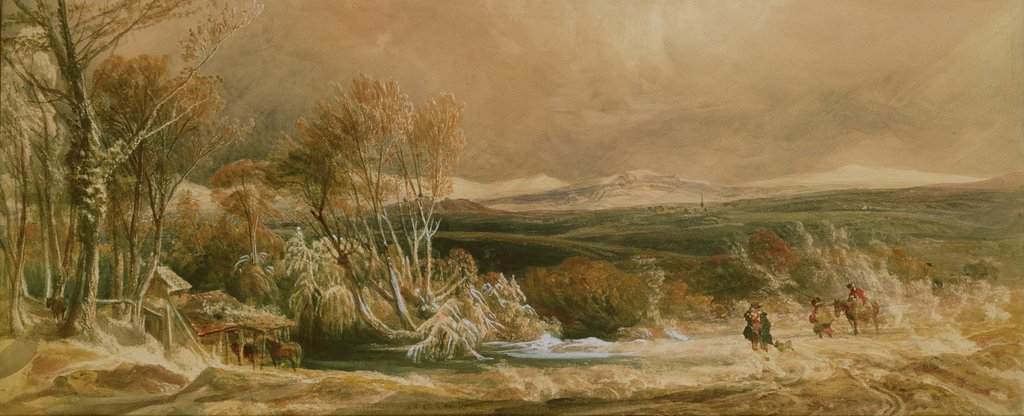 Detail of The Snow Drift by Peter de Wint