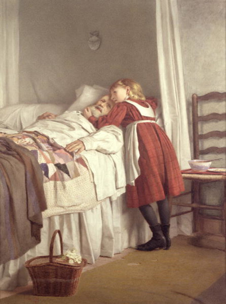 Detail of Grandfather's Little Nurse by James Hayllar