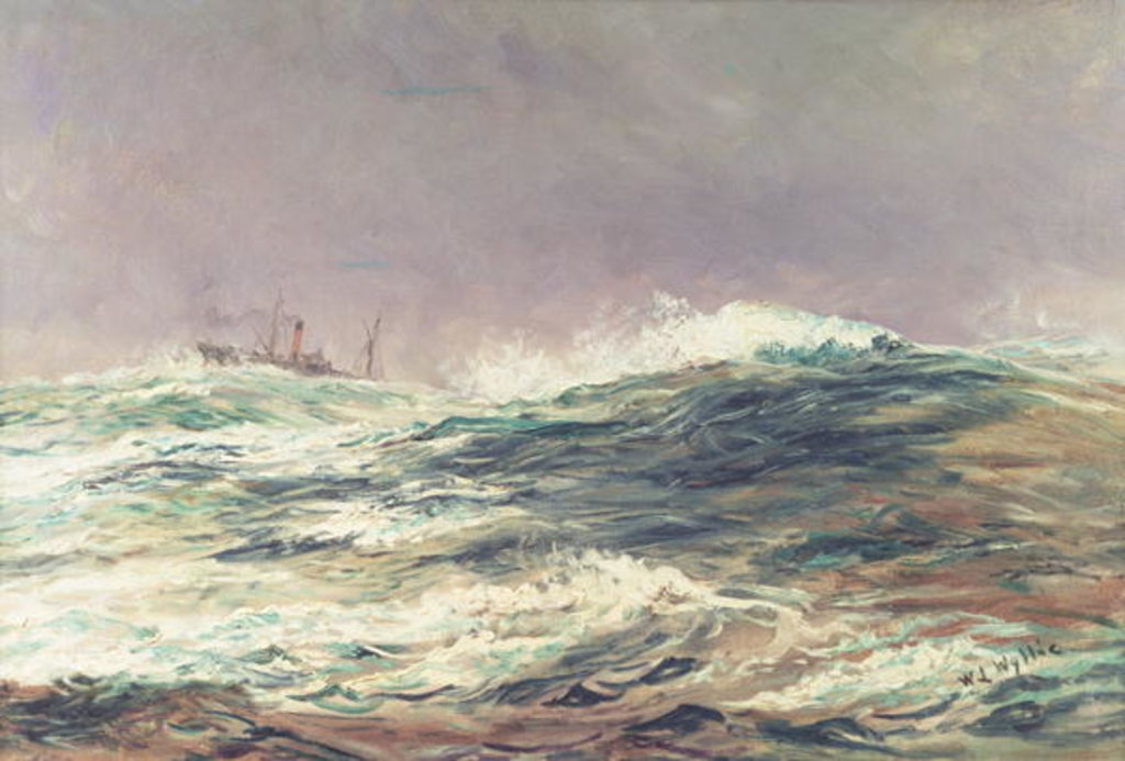 Detail of Ebb Tide, Long Reach, 1881 by William Lionel Wyllie