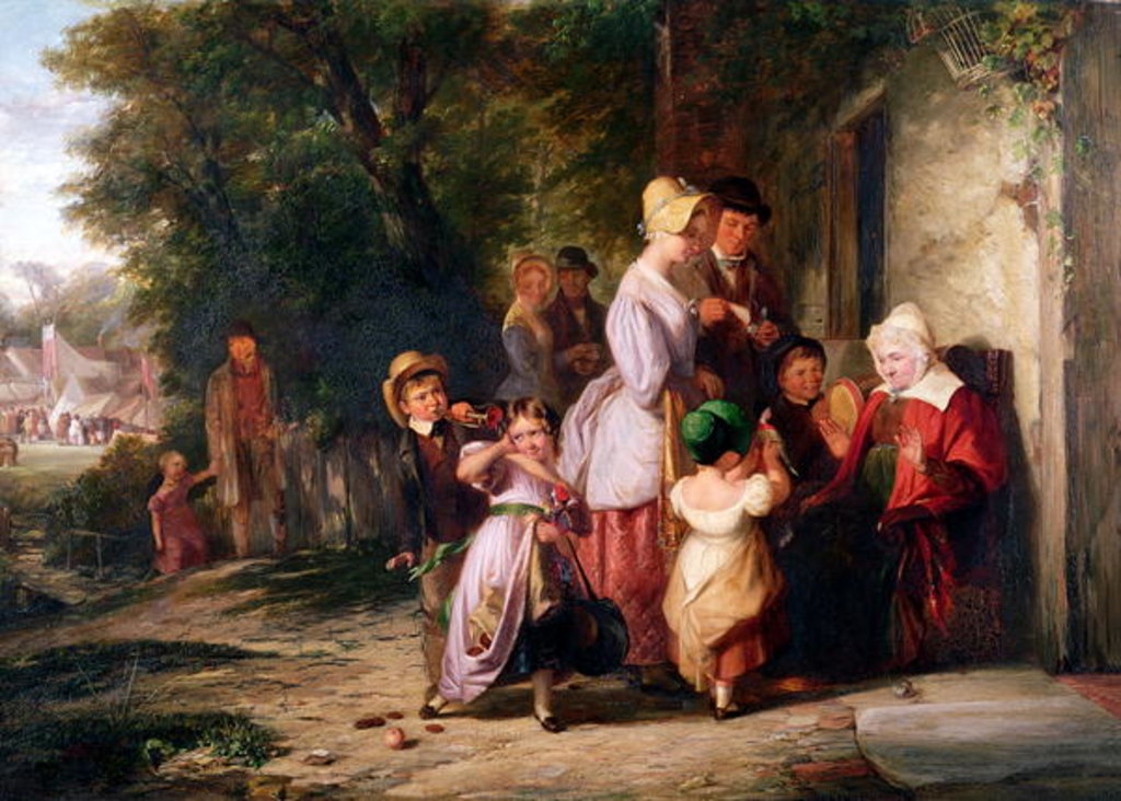 Detail of Returning from the Fair by Thomas Webster