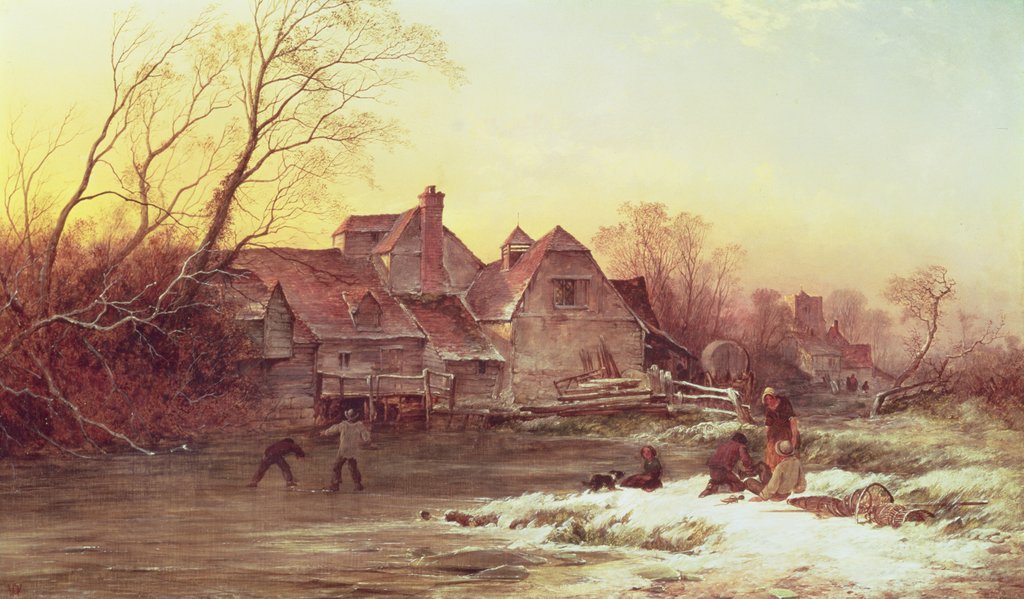 Detail of Winter Scene by Philips Wouwermans