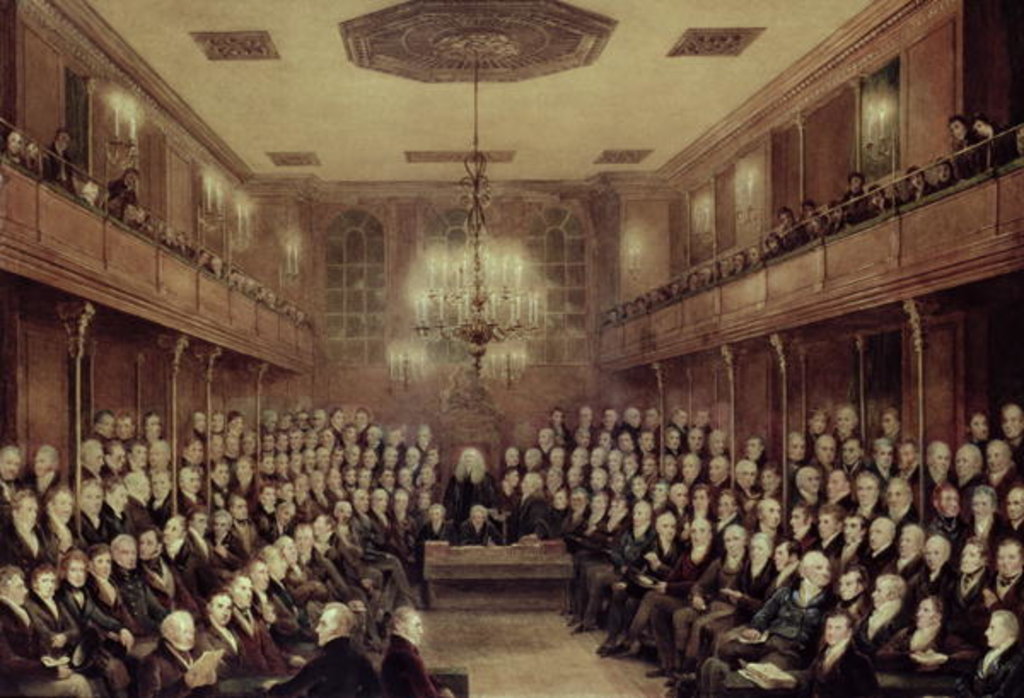 Detail of The House of Commons in Session by English School