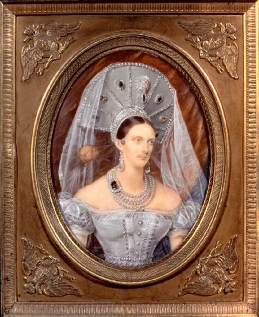 Detail of Empress Alexandra Feodorovna by Ivan Andreyevich Winberg
