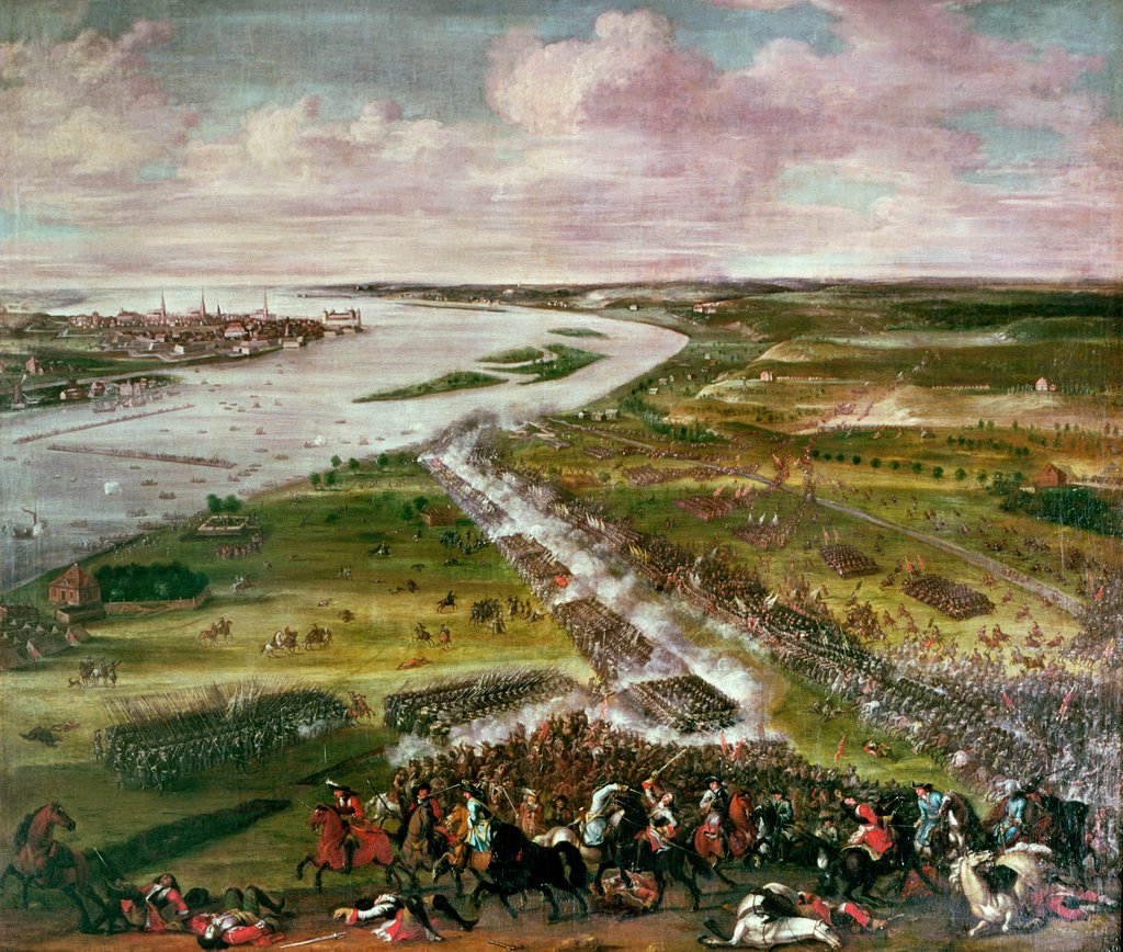 Detail of Battle for the Crossing of the Dvina by Swedish School