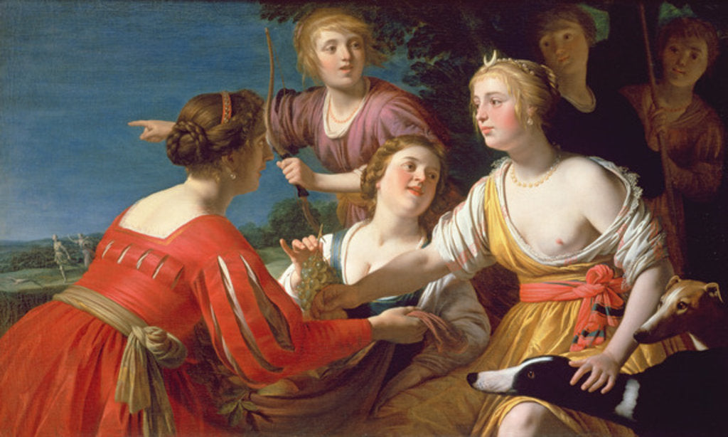 Detail of Diana Resting after the Hunt by Gerrit van Honthorst