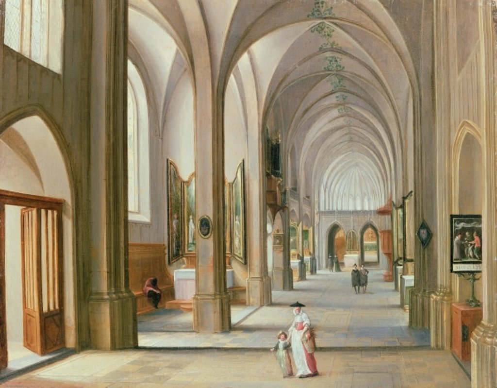 Detail of Church Interior by Hendrik van Steenwyck