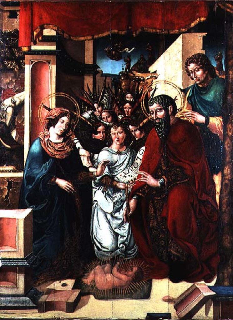 Detail of The Adoration of the Angels, 16th century by Master of Sigena