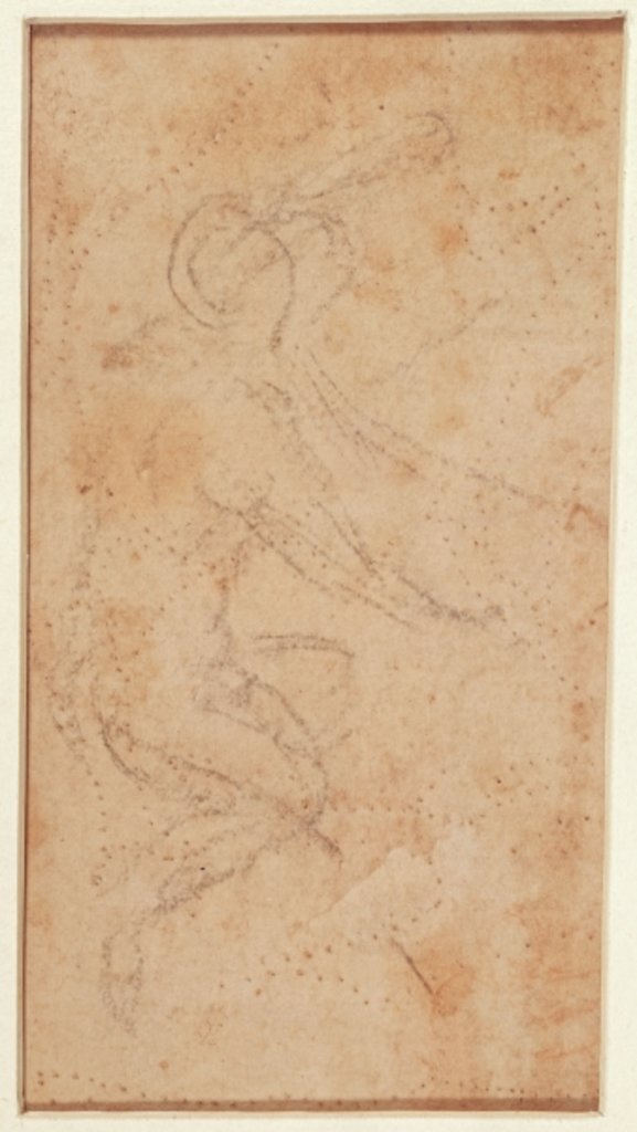 Study of a Figure with Pouncing Marks by Michelangelo Buonarroti